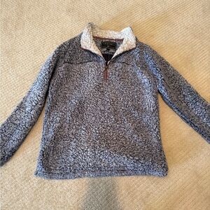 True Grit women’s navy blue Zip-Up Sherpa Sweater